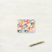 Mid-Century Modern Pattern Post-it Klebezettel (Auf Schreibtisch)