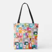 Mid-Century Modern Pattern Tasche (Rückseite)