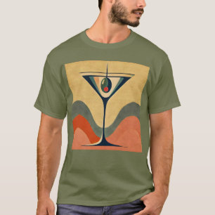 Mid Century Modern "Pfefferschoten-Oliven-Martini- T-Shirt