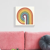 Mid-Century Modern Pride-Quadrat Leinwanddruck (Insitu (Wohnzimmer))