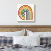 Mid-Century Modern Pride-Quadrat Leinwanddruck (Insitu (Schlafzimmer))