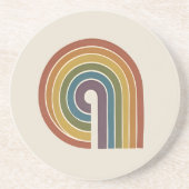 Mid-Century Modern Pride Sandstein Getränkeuntersetzer (Vorne)
