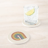 Mid-Century Modern Pride Sandstein Getränkeuntersetzer (Seite)