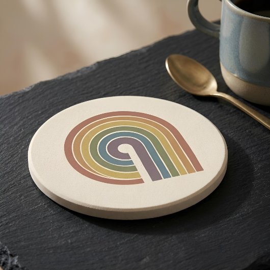 Mid-Century Modern Pride Sandstein Getränkeuntersetzer
