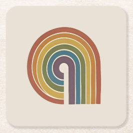 Mid-Century Modern Pride Set mit 6 Teilen Rechteckiger Pappuntersetzer