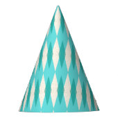 Mid Century Modern Raute Party Hat Partyhütchen (Vorderseite)