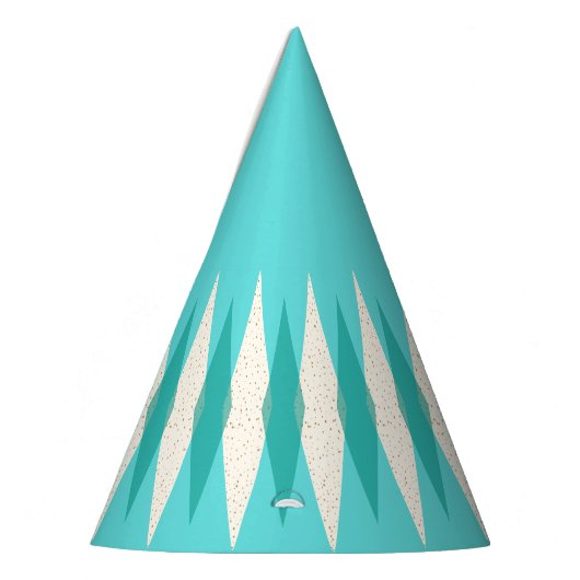 Mid Century Modern Raute Party Hat Partyhütchen (Links)