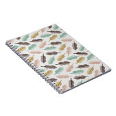Mid-Century Modern Retro Feathers Notizblock (Rechte Seite)