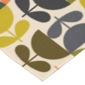 Mid‑century modern- Retro Scandinavian Flowers Tischdecke (Schrägansicht)