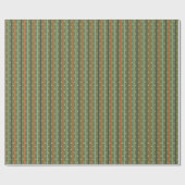 Mid-Century Modern Retro Stripe Pattern Geschenkpapier (Flach)