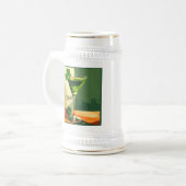 Mid Century Modern Shamrock Martini Sláinte! Bierglas (Vorderseite Links)