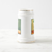 Mid Century Modern Shamrock Martini Sláinte! Bierglas (Mittel)