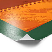 Mid Century Modern Shamrock Martini Sláinte!  Fotodruck (Ecke)