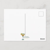 Mid Century Modern Shamrock Martini Sláinte! Postkarte (Rückseite)