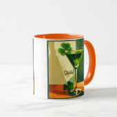 Mid Century Modern Shamrock Martini Sláinte!  Tasse (VorderseiteRechts)