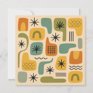 Mid-Century-Modern-Sommer-Sonnenstrahl-Magie-Muste Dankeskarte