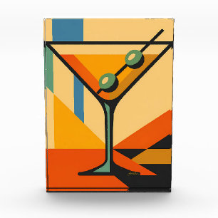 Mid Century Modern Sonnenaufgang Bauhaus Martini Fotoblock