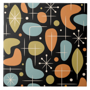 Mid-Century-Modern-Sonnenstrahl-Muster Fliese