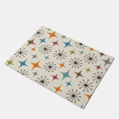 Mid-Century-Modern-Sonnenstrahl-Muster Fußmatte (Schrägansicht)