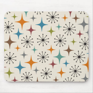 Mid-Century-Modern-Sonnenstrahl-Muster Mousepad