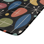 Mid-Century-Modern-Sonnenstrahl-Muster Schneidebrett (Ecke)