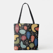 Mid-Century-Modern-Sonnenstrahl-Muster Tasche (Rückseite)