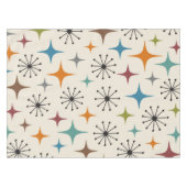 Mid-Century-Modern-Sonnenstrahl-Muster Tischdecke (Vorderseite (Horizontal))