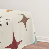 Mid-Century-Modern-Sonnenstrahl-Muster Tischdecke (Beispiel)