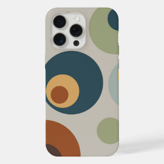 Mid Century Modern Spaß Kreise iPhone 15 Pro Max Hülle