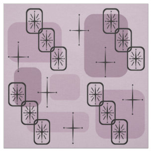 Mid Century Modern Sputnik Mauve Stoff