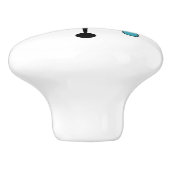 Mid Century Modern Starburst Keramikknauf (Seitenansicht)