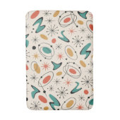 Mid Century Modern Starburst Pattern Badematte (Vorderseite Vertikal)