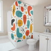 Mid Century Modern Starburst Pattern Duschvorhang (Beispiel)