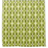 Mid Century Modern Starburst Pattern Duschvorhang (Vorderseite)