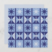 Mid Century Modern Starburst Pattern Einladung (Vorne/Hinten)