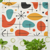 Mid Century Modern Starburst Pattern Geschirrtuch (Gefaltet)