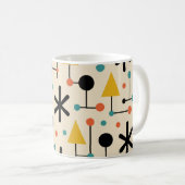 Mid Century Modern Starburst Pattern Kaffeetasse (VorderseiteRechts)