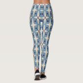 Mid Century Modern Starburst Pattern Leggings (Rückseite)