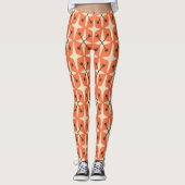 Mid Century Modern Starburst Pattern Leggings (Vorderseite)