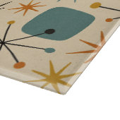 Mid Century Modern Starburst Pattern Schneidebrett (Ecke)