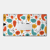 Mid Century Modern Starburst Pattern Schreibtischunterlage (Tastatur & Maus)