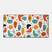 Mid Century Modern Starburst Pattern Schreibtischunterlage (Vorderseite)