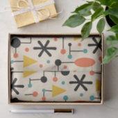 Mid Century Modern Starburst Pattern Seidenpapier (Geschenk)