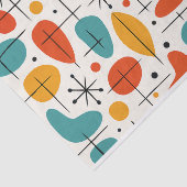 Mid Century Modern Starburst Pattern Seidenpapier (Ausschnitt)