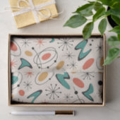 Mid Century Modern Starburst Pattern Seidenpapier (Geschenk)