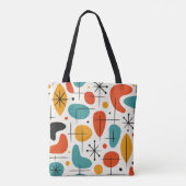 Mid Century Modern Starburst Pattern Tasche (Rückseite)