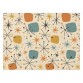 Mid Century Modern Starburst Pattern Tischdecke (Vorderseite (Horizontal))