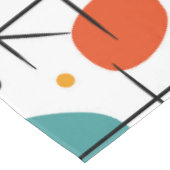 Mid Century Modern Starburst Pattern Tischdecke (Schrägansicht)