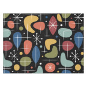 Mid Century Modern Starburst Pattern Tischdecke (Vorderseite (Horizontal))