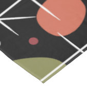 Mid Century Modern Starburst Pattern Tischdecke (Schrägansicht)